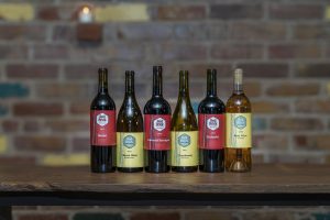 Exclusive mixed selection of red and white wines from the Gold Brick Club at Red Brick Winery, inspired by Napa Valley