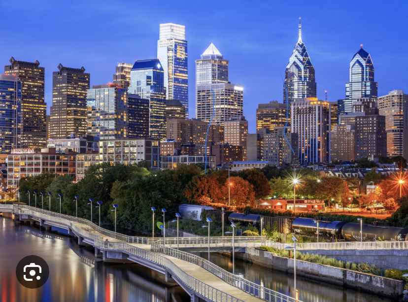 center-city-philly-red-brick-winery Beautiful view of Center City Philly with Red Brick Winery in the foreground