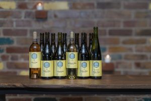 White wine collection from the Red Brick Club at Red Brick Winery, inspired by Napa Valley